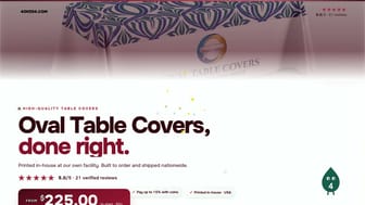 Oval Table Covers product video