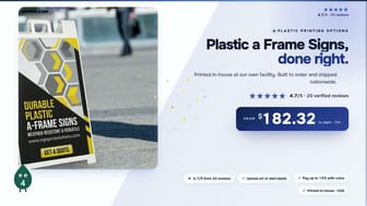 Plastic a Frame Signs product video