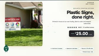 Plastic Signs product video