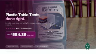 Plastic Table Tents product video