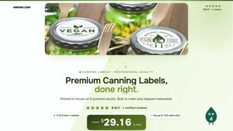 Premium Canning Labels product video