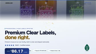 Premium Clear Labels product video
