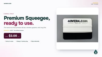 Premium Squeegee product video
