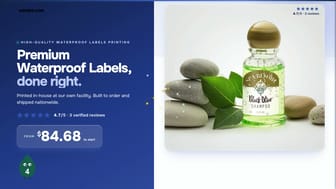 Premium Waterproof Labels product video