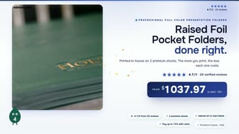 Raised Foil Pocket Folders product video