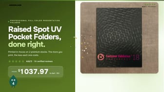 Raised Spot UV Pocket Folders product video