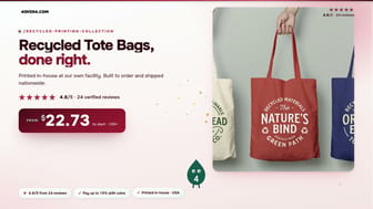 Recycled Tote Bags product video