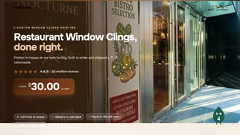 Restaurant Window Clings product video
