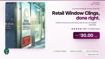 Retail Window Clings product video
