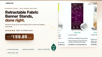 Retractable Fabric Banner Stands product video