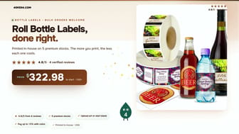 Roll Bottle Labels product video