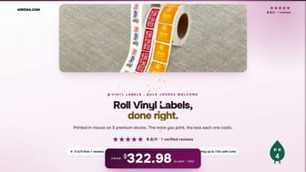 Roll Vinyl Labels product video