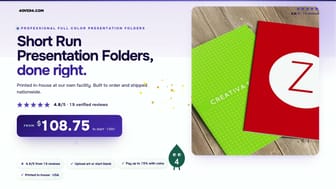 Short Run Presentation Folders product video