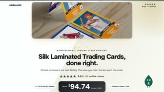 Silk Laminated Trading Cards product video