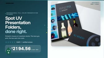 Spot UV Presentation Folders product video