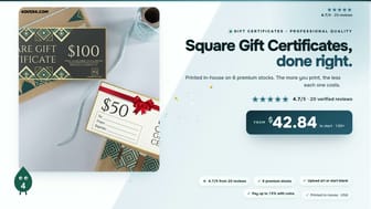 Square Gift Certificates product video