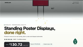 Standing Poster Displays product video