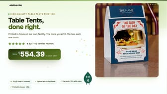 Table Tents product video