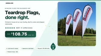 Teardrop Flags product video