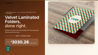 Velvet Laminated Folders product video