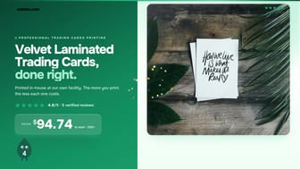 Velvet Laminated Trading Cards product video