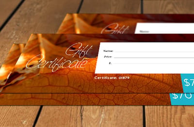 Real customer gift certificate print 2