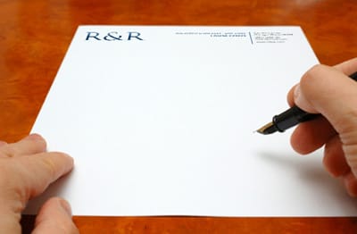 Real customer letterhead print 3