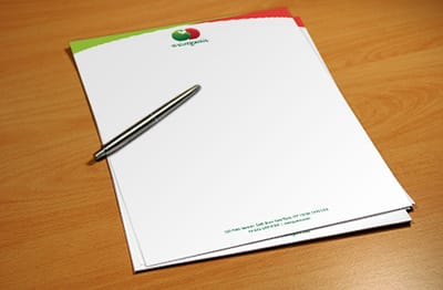 Real customer letterhead print 6