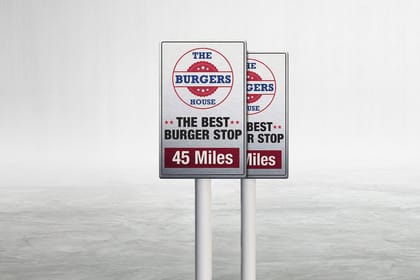 Aluminum Signs from 4OVER4