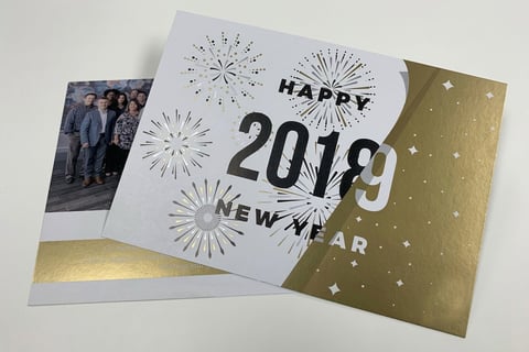 Metallic Ink Postcards