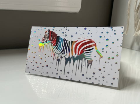 Raised Holographic Business Cards