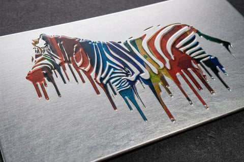 Silk Aluminum Foil Business Cards