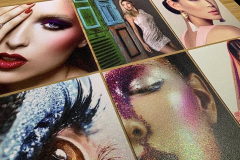 Ultra Thick Diamond Glitter Postcards
