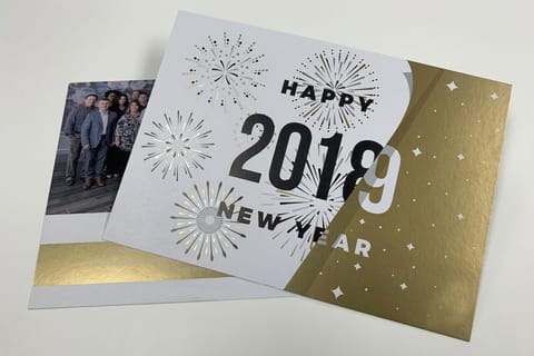 Metallic Ink Postcards