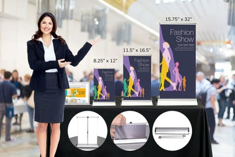 Mini Retractable Banner Stands