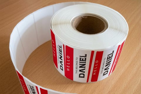Roll Name Labels