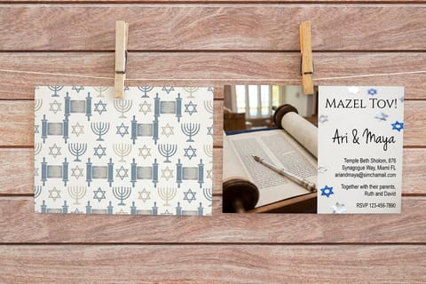 Bar Bat Mitzvah Invitations