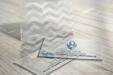Clear Business Cards