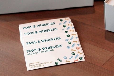 Dog Grooming Business Cards