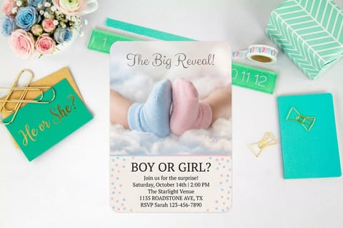 Gender Reveal Invitations