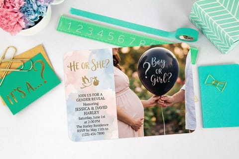 Gender Reveal Invitations