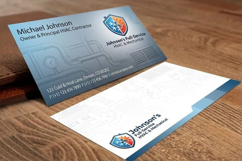 HVAC Business Cards