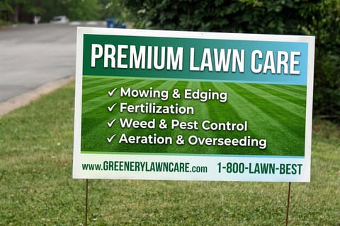 Lawn Care Yard Signs