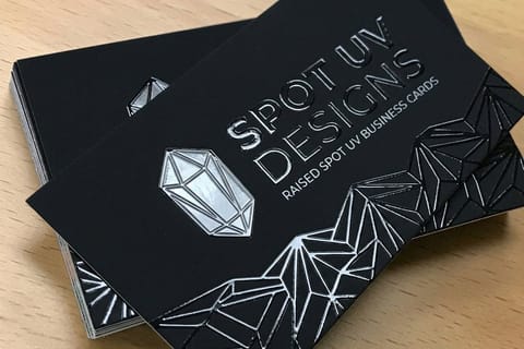 Raised Spot UV Business Cards