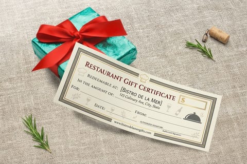 Restaurant Gift Certificates