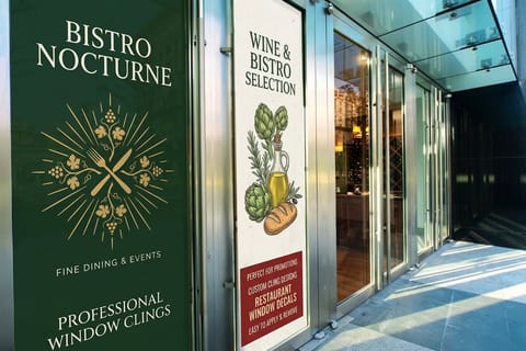 Restaurant Window Clings