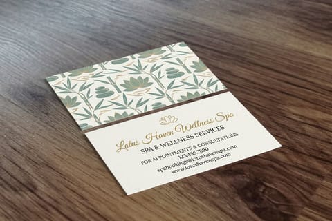 Spa Business Cards