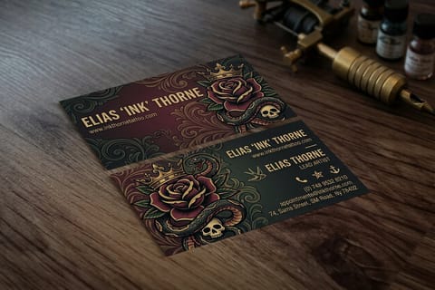 Tattoo Business Cards