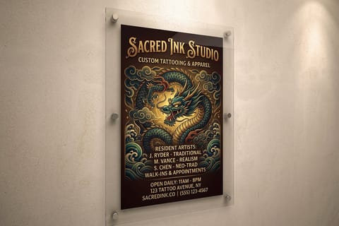 Tattoo Shop Signs