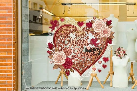 Valentines Window Clings